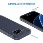 Samsung Galaxy S7 Edge Case Protective Cover Shock-Absorption Carbon Fiber Blue