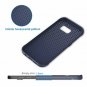 Samsung Galaxy S7 Edge Case Protective Cover Shock-Absorption Carbon Fiber Blue