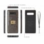 For Galaxy S10e Wallet Case Handmade Premium PU Leather with Detachable Brown
