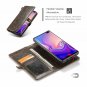 For Galaxy S10e Wallet Case Handmade Premium PU Leather with Detachable Brown