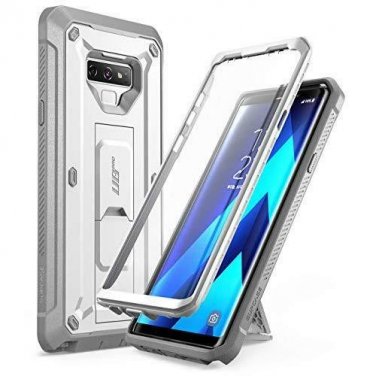 For Samsung Galaxy Note 9 Case Full-Body Rugged Built-in Screen Protector White