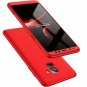 For Galaxy A8 Plus 2018 Case 3 in 1 360 Full Protection Thin Hard Cover Red