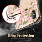 For iPhone Xs Max Case Clear Pattern Design Soft Flexible Cherry Blossom/Pink