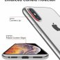 For Apple iPhone X/Xs Case Clear Stylish Flexible with Metal Luster Edge Silver