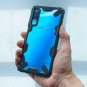For Galaxy A7 2018 Case with Rugged TPU Bumper Anti Rainbow Effect Cover Black