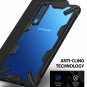 For Galaxy A7 2018 Case with Rugged TPU Bumper Anti Rainbow Effect Cover Black