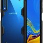 For Galaxy A7 2018 Case with Rugged TPU Bumper Anti Rainbow Effect Cover Black