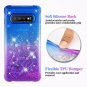 For Galaxy S10 Plus Case Glitter for Girls Bling TPU Bumper Cushion Blue/Purple