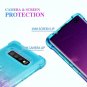 For Galaxy S10 Plus Case Glitter for Girls Bling TPU Bumper Cushion Teal/Purple