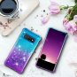 For Galaxy S10 Plus Case Glitter for Girls Bling TPU Bumper Cushion Teal/Purple
