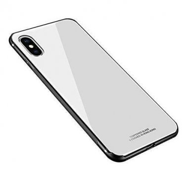 For iPhone X Case 2018 Frame Hybrid Shell Slim Anti Scratch Anti Drop White