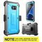 For Samsung Galaxy S7 Edge Case Full-Body Rugged Holster Screen Protector Blue