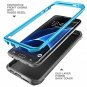 For Samsung Galaxy S7 Edge Case Full-Body Rugged Holster Screen Protector Blue