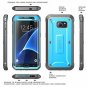 For Samsung Galaxy S7 Edge Case Full-Body Rugged Holster Screen Protector Blue