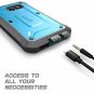 For Samsung Galaxy S7 Edge Case Full-Body Rugged Holster Screen Protector Blue