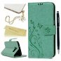 For Samsung Galaxy S7 Edge Case Leather Wallet Card Holders Fashion Pen Green