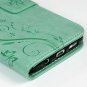 For Samsung Galaxy S7 Edge Case Leather Wallet Card Holders Fashion Pen Green