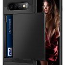 for Galaxy S10 Plus Case Wallet Card Holder ID Slot Sliding Hidden Pocket Black