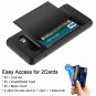 for Galaxy S10 Plus Case Wallet Card Holder ID Slot Sliding Hidden Pocket Black