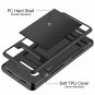 for Galaxy S10 Plus Case Wallet Card Holder ID Slot Sliding Hidden Pocket Black