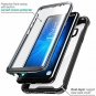 For Samsung Galaxy S8 Plus Case Full-Body Rugged Clear Bumper with Built Black
