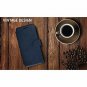 For iPhone 6S Plus Wallet case Faux Leather Ultra-Strong Magnetic Closure Navy