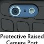 For iPhone 6/6S Case Dual Layer 2 in 1 Rugged Rubber Hybrid Hard Soft Black