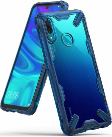 For Huawei P Smart Case AntiCling Renovated Bumper Military Drop Tested Blue