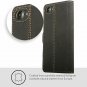For iPhone 8 Case Snakehive Genuine Leather Wallet with Viewing Stand Black Red