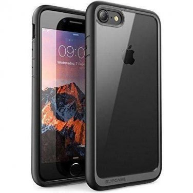 For iPhone 7 Case iPhone 8 Case Premium Hybrid Protective Slim Clear Black