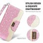 LG G7/LG G7 ThinQ Wallet Flip Case Folio Folding Credit Card Holders Glitterpink