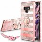 For Samsung Galaxy Note 9 Case Glitter Sparkle Bling Bumper Stripe Rosegold