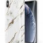 For iPhone Xs MAX Case Slim Thin Glossy Soft TPU Rubber Gel Silicone White/Gold
