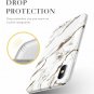 For iPhone Xs MAX Case Slim Thin Glossy Soft TPU Rubber Gel Silicone White/Gold