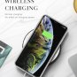 For iPhone Xs MAX Case Slim Thin Glossy Soft TPU Rubber Gel Silicone White/Gold