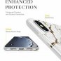 For iPhone Xs MAX Case Slim Thin Glossy Soft TPU Rubber Gel Silicone White/Gold