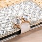 Samsung Galaxy A8 Star Wallet case Bling Diamond Bowknot Shiny Crystal Leather
