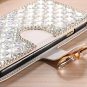 Samsung Galaxy A8 Star Wallet case Bling Diamond Bowknot Shiny Crystal Leather