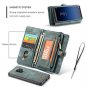 For Samsung Galaxy S9 Plus Wallet Case Detachable Magnetic Cowhide Leather Blue