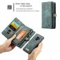 For Samsung Galaxy S9 Plus Wallet Case Detachable Magnetic Cowhide Leather Blue