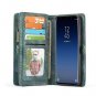 For Samsung Galaxy S9 Plus Wallet Case Detachable Magnetic Cowhide Leather Blue