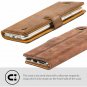 iPhone 8 Plus Snakehive Genuine Leather Wallet with Viewing Stand Card Chestnut