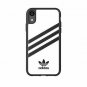 For iPhone XR case adidas Originals a leatherlike inlay 3 suede White/Black
