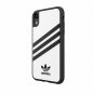 For iPhone XR case adidas Originals a leatherlike inlay 3 suede White/Black