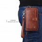 For Galaxy S10 Wallet Case Handmade Leather Magnetic Detachable Cowhide Brown