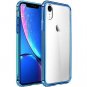 for iPhone XR Case Clear Anti-Scratch Shock Absorption Cover Blue