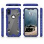 iPhone X Case Military Grade Drop Proton Tested with Tempered Glass Blue Clear