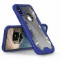 iPhone X Case Military Grade Drop Proton Tested with Tempered Glass Blue Clear