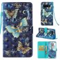 For Galaxy S10 Plus Case Wallet 3D Style Stand PU Leather Folio Blue Butterfly