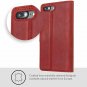 iPhone 8 Plus Snakehive Genuine Leather Wallet with Viewing Stand Card Burgundy